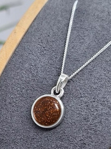 THICK TRIM 12MM ROUND 925 SILVER NECKLACE