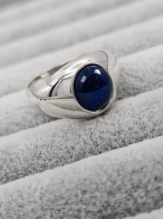GENTS OVAL 925 SIGNET RING