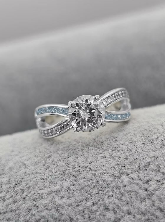 SOLITAIRE CZ INFINITY 925 SILVER RING
