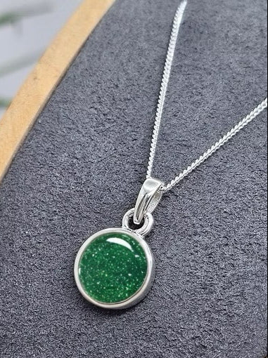 THICK TRIM 12MM ROUND 925 SILVER NECKLACE