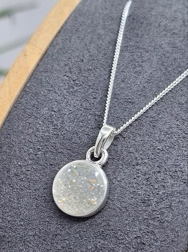 THICK TRIM 12MM ROUND 925 SILVER NECKLACE