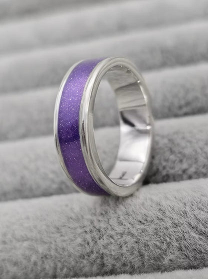 6MM 925 SILVER FULL CHANNEL BAND RING