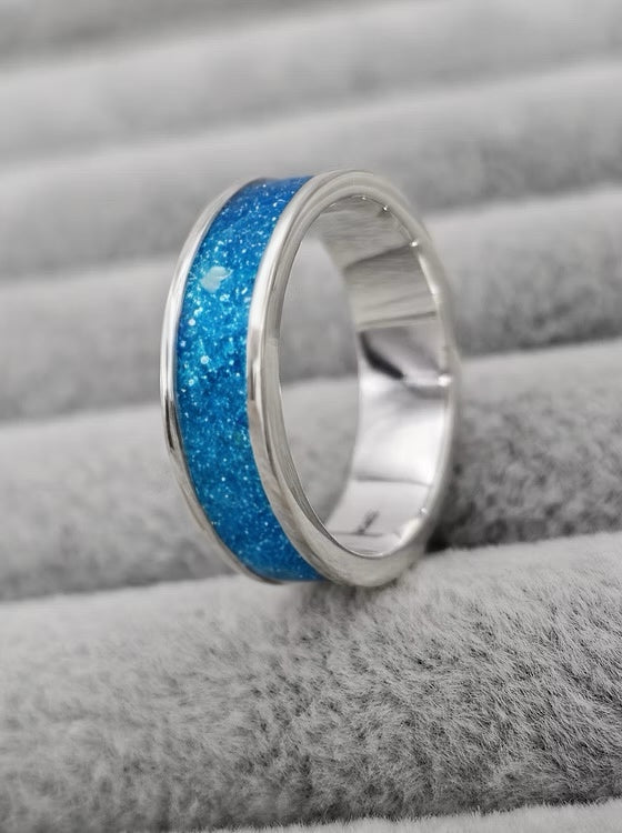 6MM 925 SILVER FULL CHANNEL BAND RING
