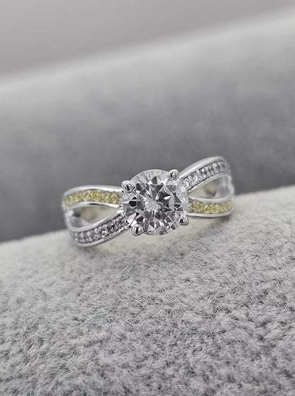 SOLITAIRE CZ INFINITY 925 SILVER RING