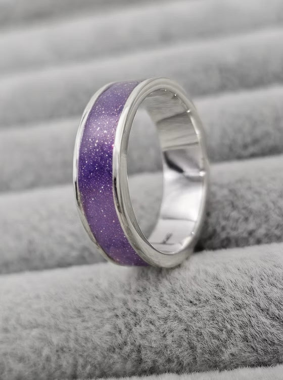6MM 925 SILVER FULL CHANNEL BAND RING