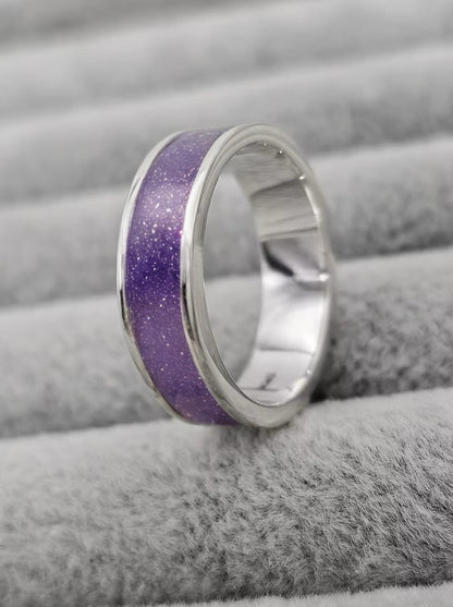 6MM 925 SILVER FULL CHANNEL BAND RING