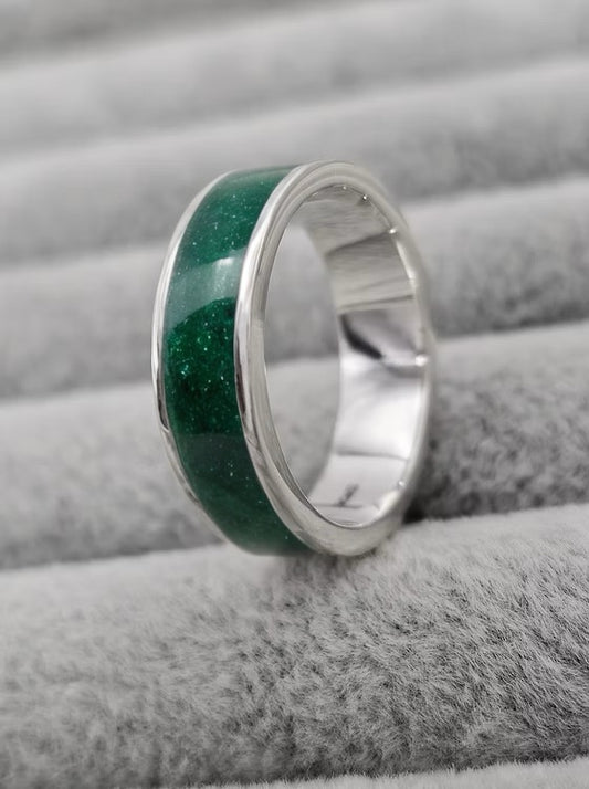 6MM 925 SILVER FULL CHANNEL BAND RING