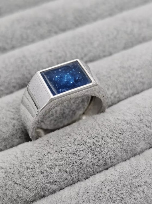 GENTS RECTANGULAR 925 SILVER SIGNET RING