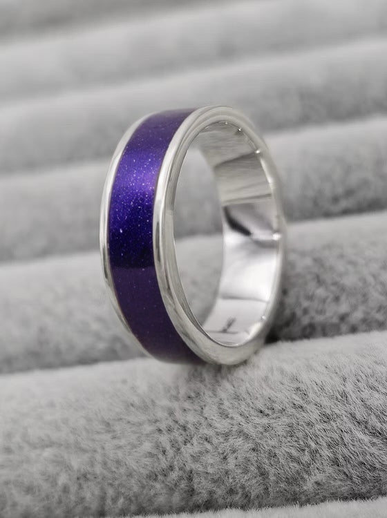 6MM 925 SILVER FULL CHANNEL BAND RING